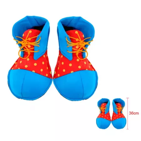 Zapatos de Payaso Clásicos con Lunares para Carnaval y Halloween Zapatos de Payaso Clásicos con Lunares para Carnaval y Halloween