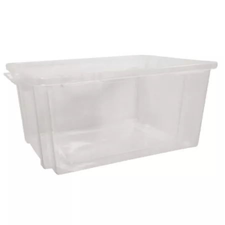 Contenedor apilable de almacenamiento 35L transparente para hogar