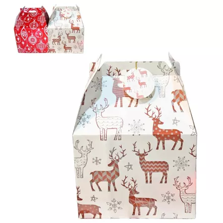 Caja Navideña Plegable para Vino 40x32x30 cm Resistente