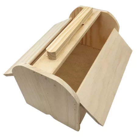 Caja de madera para limpiar calzado – Con asa y tapas laterales