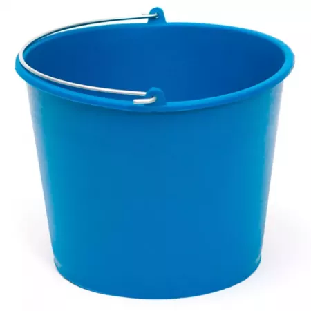 Cubo azul 6L reciclado con asa metálica, resistente y versátil Cubo azul 6L reciclado con asa metálica, resistente y versátil