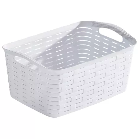 Cesta Plástica Clásica con Asas - Práctica y Resistente