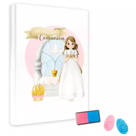 Libro Mi Primera Comunión Niña "Altar" + Tampón Colorido Libro Mi Primera Comunión Niña "Altar" + Tampón Colorido