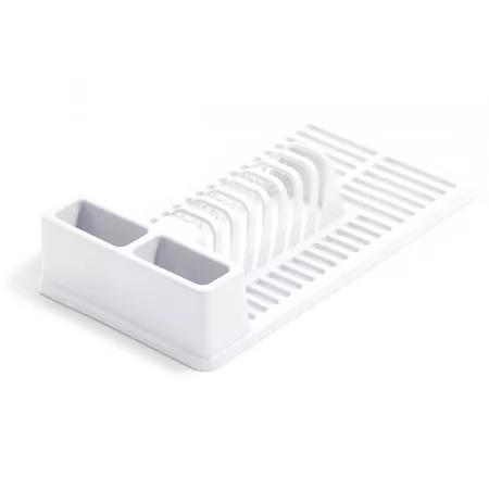 Escurreplatos plástico blanco resistente y fácil de limpiar
