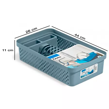 Escurreplatos plástico azul atlántico resistente y fácil de limpiar