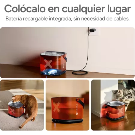 Fuente para Gatos Inalámbrica 3L con Sensor y Filtros