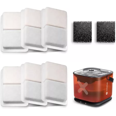 Pack 8 Filtros y 8 Esponjas para Fuente Molly&Cody de 3 L
