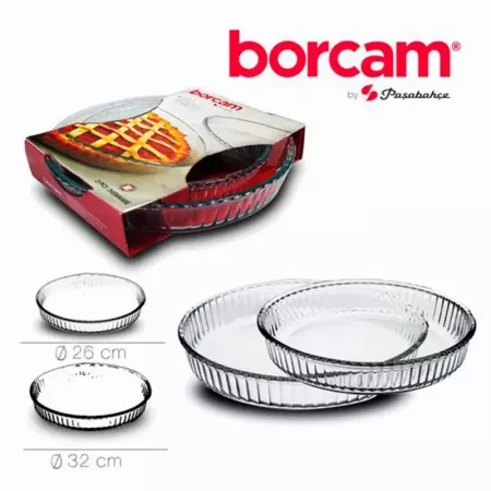 Set 2 Moldes Redondos Vidrio para Tarta - Aptos Horno/Microondas Set 2 Moldes Redondos Vidrio para Tarta - Aptos Horno/Microondas