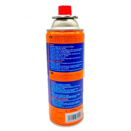 Cartucho Gas 220g Isobutano y N-Butano Cocina Portátil Seguro Cartucho Gas 220g Isobutano y N-Butano Cocina Portátil Seguro