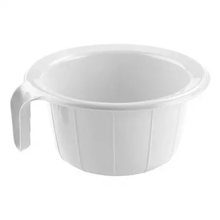 Orinal sanitario 2,5L plástico blanco ligero y ergonómico Orinal sanitario 2,5L plástico blanco ligero y ergonómico