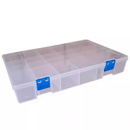 Caja Organizadora 24 Compartimentos Transparente con Separadores Caja Organizadora 24 Compartimentos Transparente con Separadores