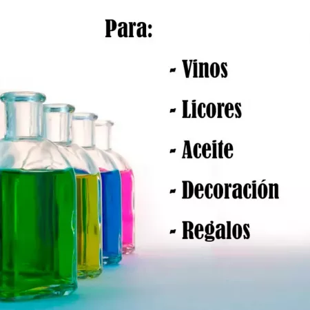 Botella de vidrio 280 ml con tapón de corcho ideal regalo Botella de vidrio 280 ml con tapón de corcho ideal regalo