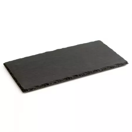 Bandeja de pizarra natural 31,8x17,5 cm con protección antideslizante Bandeja de pizarra natural 31,8x17,5 cm con protección antideslizante
