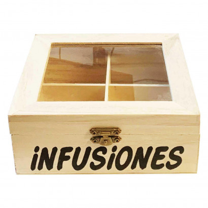Caja de madera "infusiones"...