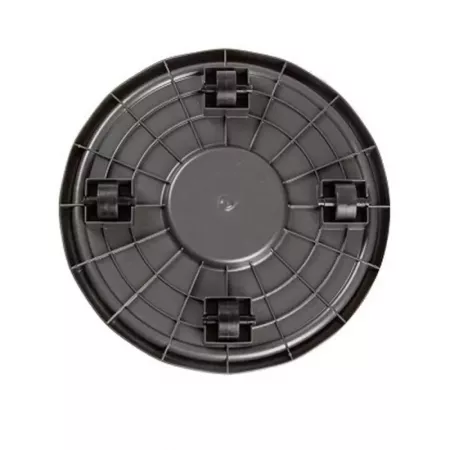 Porta Maceta con Ruedas Negro 6,5x33,5 cm Resistente