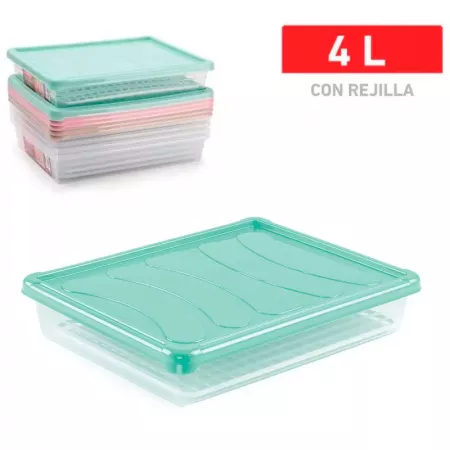 Bandeja Plástico Alimentaria Multiuso 6,5x35x27,5 cm Color Surtido Bandeja Plástico Alimentaria Multiuso 6,5x35x27,5 cm Color Surtido