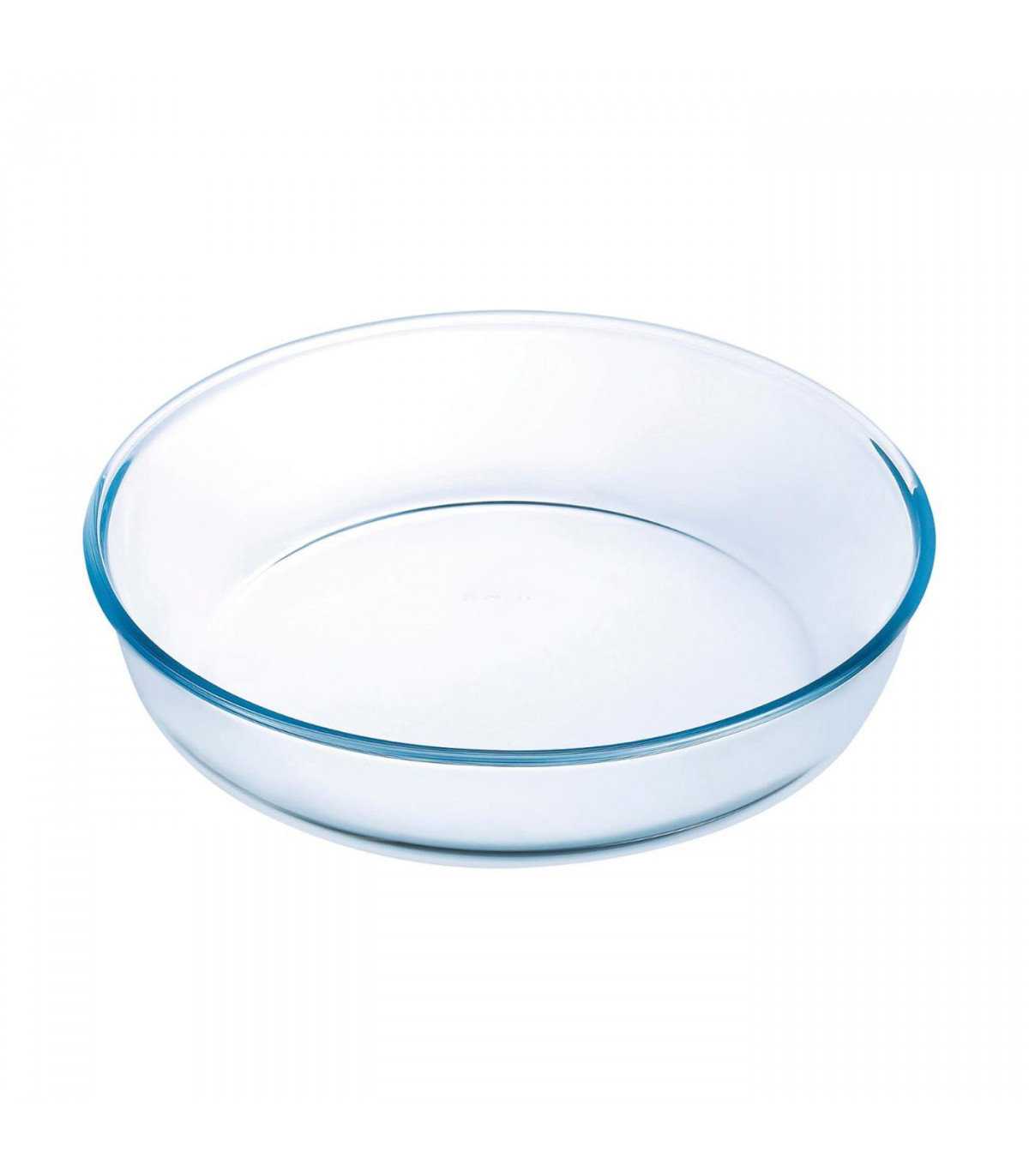Molde redondo de vidrio 2.1 L 26 cm Ô Cuisine fuente de vidrio hondo para tarta de 26 x 6 cm 