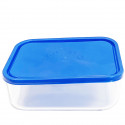 Fiambrera redonda cristal tapa de plástico 18 cm. Recipiente de vidrio para  alimentos apto para lavavajillas, microondas y conge