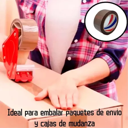 Cinta de Embalaje Marrón 4,8 cm x 200 m – Resistencia Total