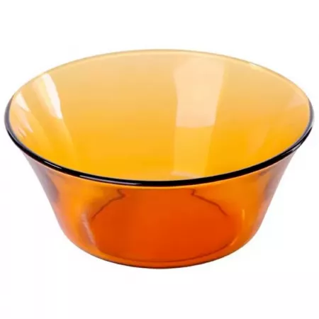 Ensaladera ámbar de cristal 7,5x17 cm. Apta horno y microondas Ensaladera ámbar de cristal 7,5x17 cm. Apta horno y microondas