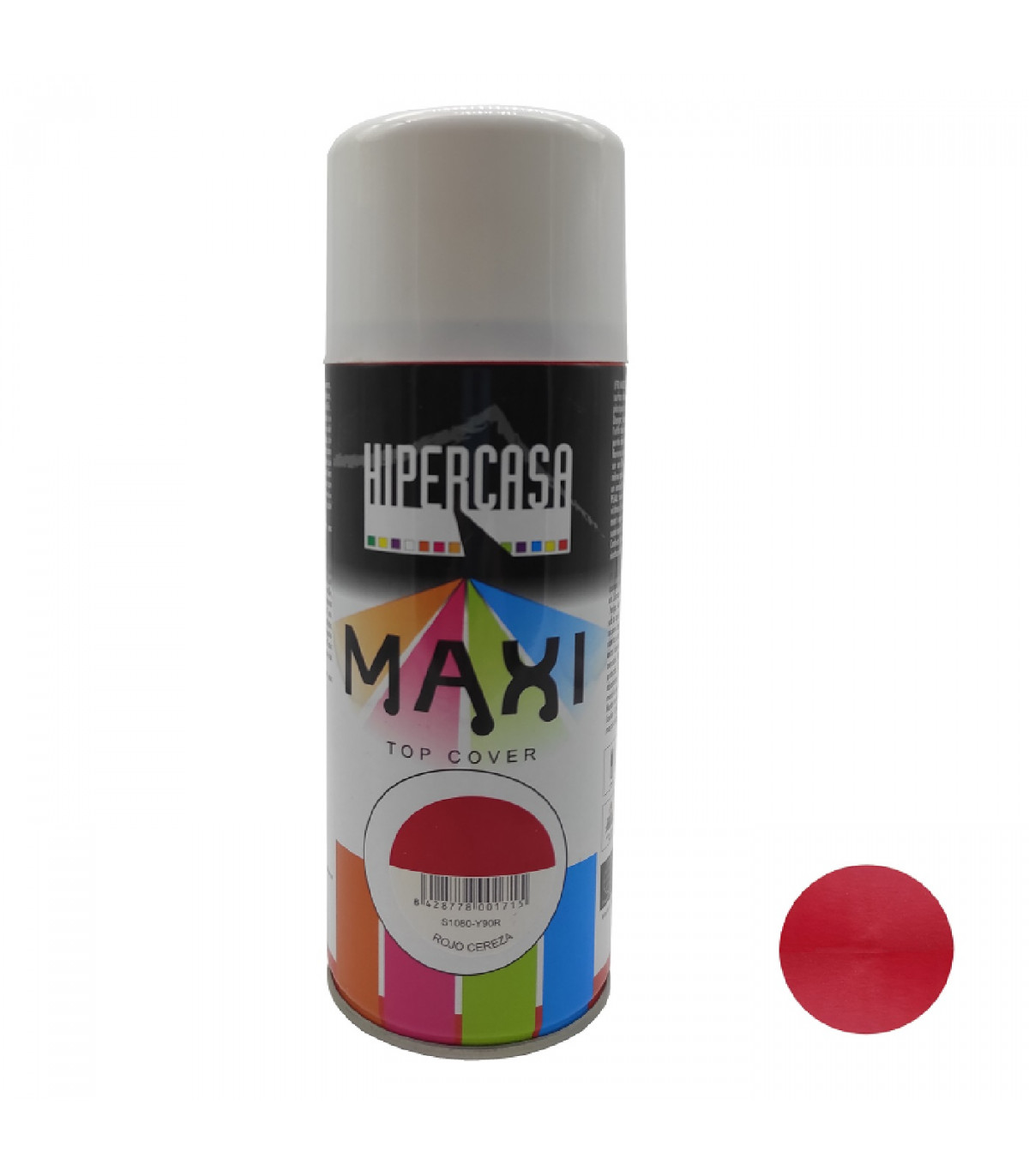 cuadrado Distribución Minúsculo Hipercasa - Bote de pintura en spray color rojo cereza 400 ml, válido para  multitud de superficies de interior y exterior