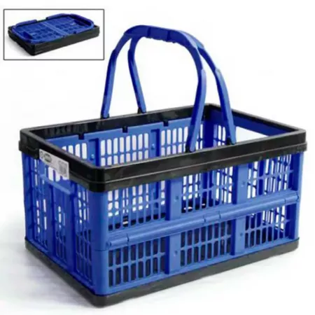 Caja Plegable Plástico 16L Resistente Azul o Rojo Fácil Uso Caja Plegable Plástico 16L Resistente Azul o Rojo Fácil Uso