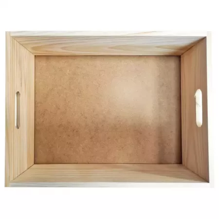 Caja de Madera Natural Apilable, Ligera y Resistente 14x40x30 cm Caja de Madera Natural Apilable, Ligera y Resistente 14x40x30 cm