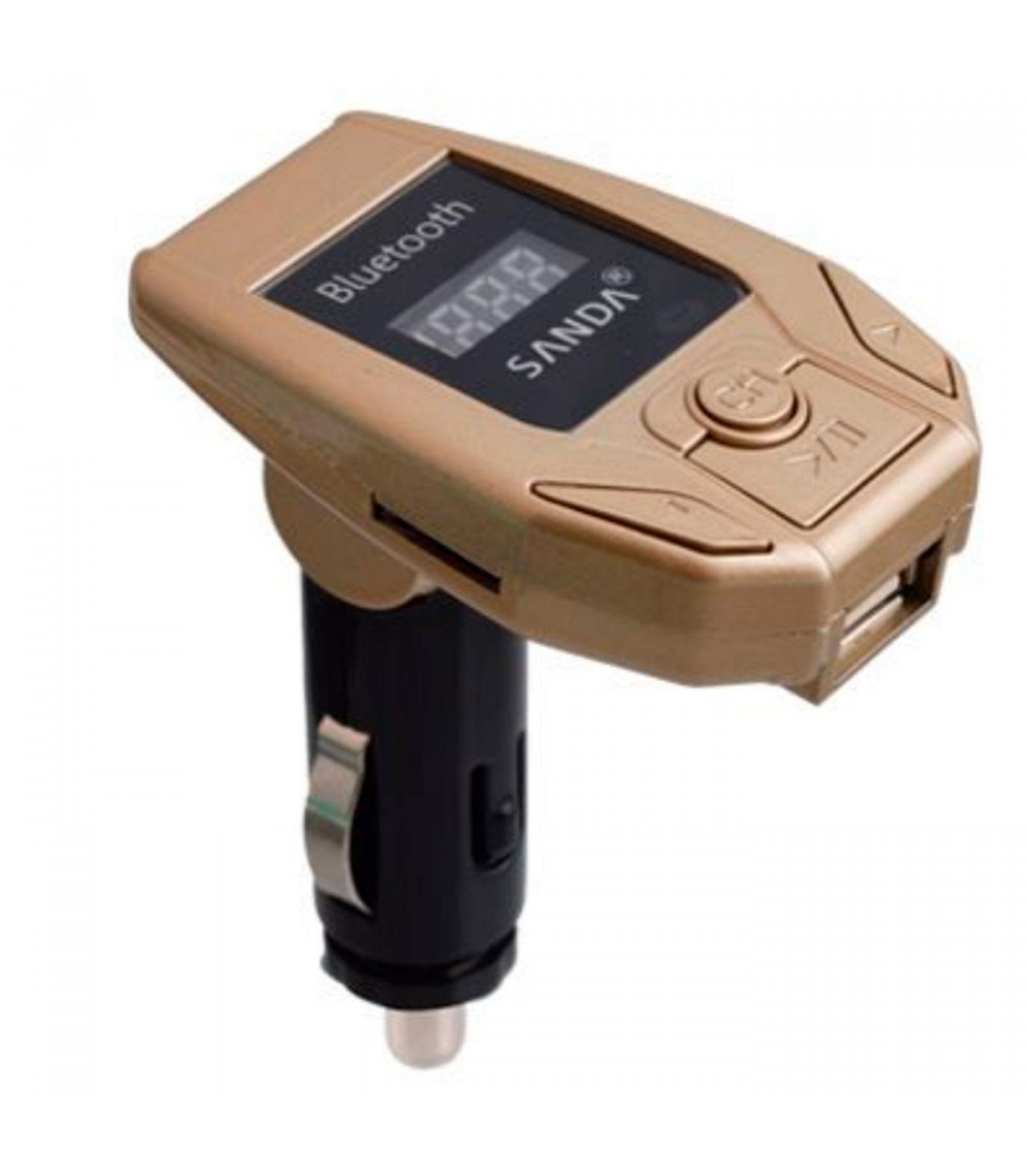 Transmisor Con Bluetooth Y Usb Dual Para Coche, Dispositivo Con Reproductor  De Mechero, Cargador Rpido, Voltmetro, Fm, Versin 5,0
