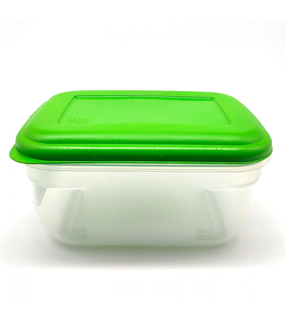 Fiambrera de plástico rectangular 1,4 litros, tapa en color aleatorio,  recipiente para alimentos, apto para microondas, congelad