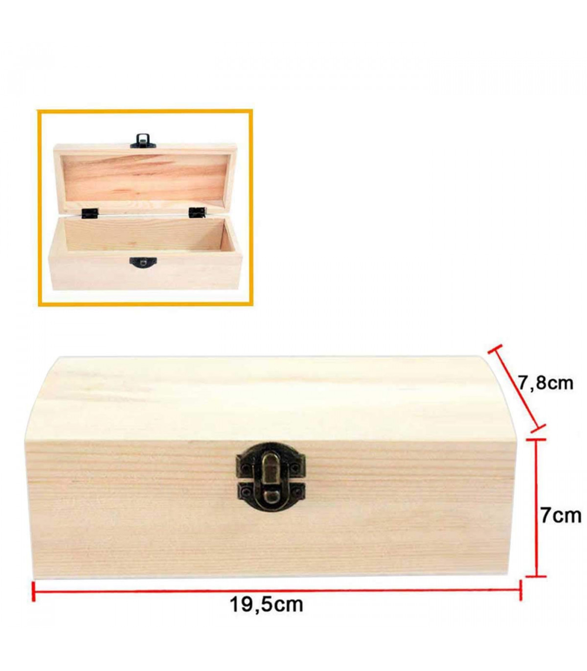  Caja de madera para llaves y soportes para armario de