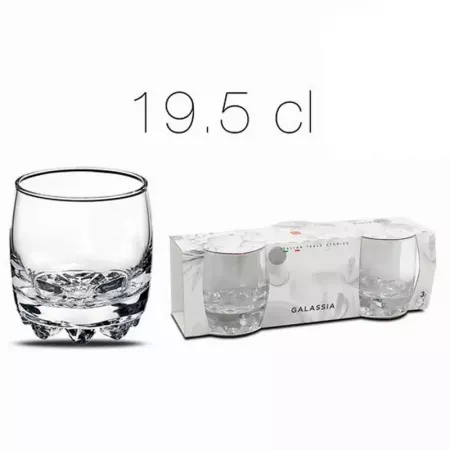 Vasos de Cristal Galassia 20 cl (3 uds) - Elegantes y Resistentes Vasos de Cristal Galassia 20 cl (3 uds) - Elegantes y Resistentes
