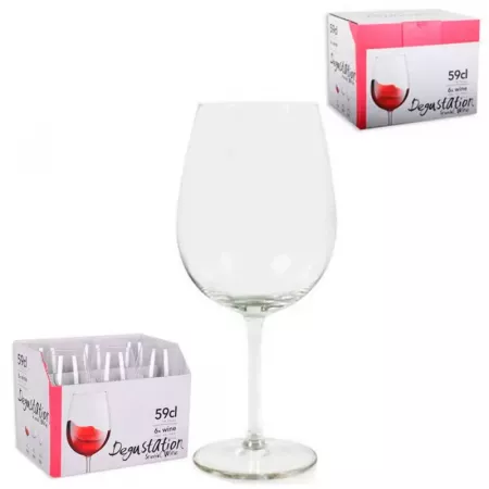 Pack 6 Copas de Vino Cristal 59 cl - Elegantes y Durables Pack 6 Copas de Vino Cristal 59 cl - Elegantes y Durables