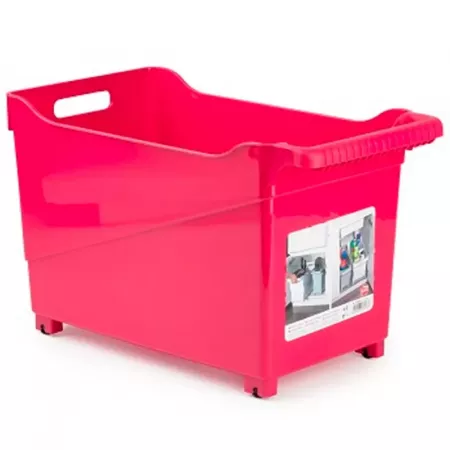 Carrito Multiusos con Ruedas y Asa, Plástico Resistente Color Aleatorio Carrito Multiusos con Ruedas y Asa, Plástico Resistente Color Aleatorio