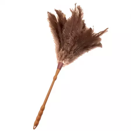 Plumero de plumas de avestruz 60 cm, lavable y colgable Plumero de plumas de avestruz 60 cm, lavable y colgable