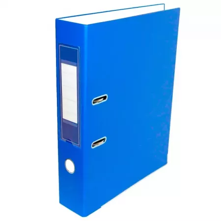 Archivador A-Z azul resistente con palanca y anillas metálicas Archivador A-Z azul resistente con palanca y anillas metálicas