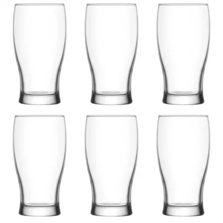 Vasos de Cristal Belek Elegantes 6 uds, 380 ml, Lavavajillas Vasos de Cristal Belek Elegantes 6 uds, 380 ml, Lavavajillas