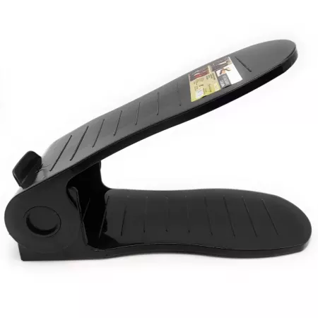 Organizador de Calzado Ajustable 2 Niveles Antideslizante Negro Organizador de Calzado Ajustable 2 Niveles Antideslizante Negro