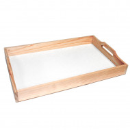 Artema - Bandeja de madera con asas 48 x 31 x 4 cm, ideal para servir el desayuno