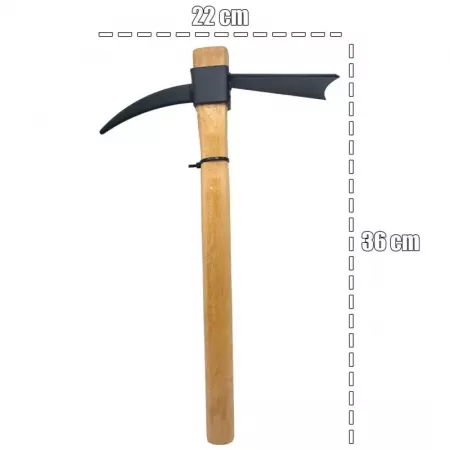 Azada ergonómica con pico de acero y mango de madera 36 cm Azada ergonómica con pico de acero y mango de madera 36 cm