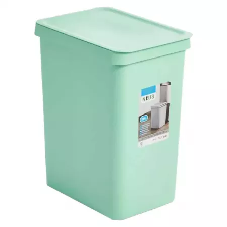 Cubo de basura 28L pastel, resistente y práctico con tapa Cubo de basura 28L pastel, resistente y práctico con tapa
