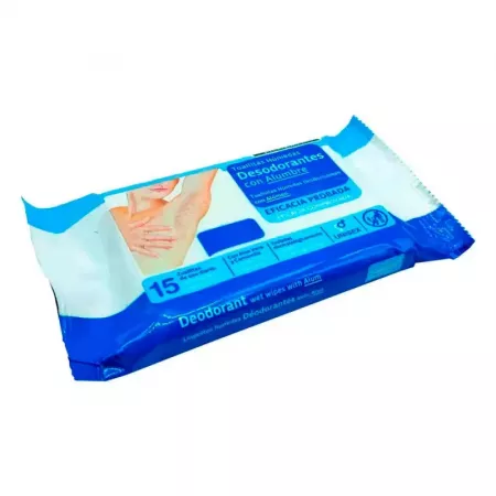 Toallitas Húmedas Desodorantes 24h Aloe y Camomila 15 uds Toallitas Húmedas Desodorantes 24h Aloe y Camomila 15 uds