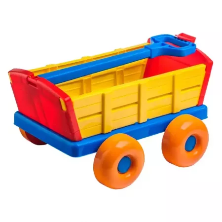 Carreta de carga multicolor para niños 3+, resistente y amplia Carreta de carga multicolor para niños 3+, resistente y amplia