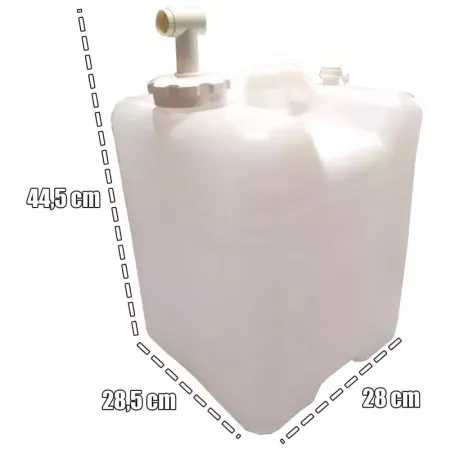 Garrafa 26L HDPE con Grifo y Cierre Hermético, Segura Garrafa 26L HDPE con Grifo y Cierre Hermético, Segura