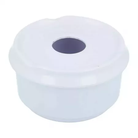 Cenicero Redondo Melamina con Tapa Blanco para Interior y Exterior