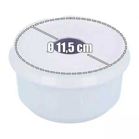 Cenicero Redondo Melamina con Tapa Blanco para Interior y Exterior