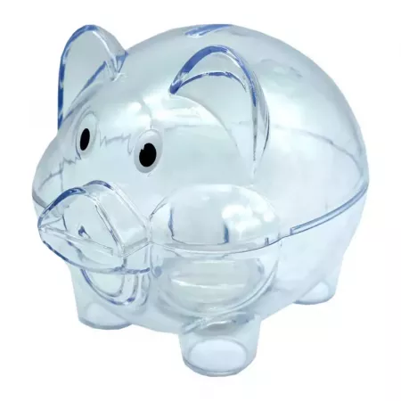 Hucha Cerdito Transparente para Niños - Divertida y Práctica Hucha Cerdito Transparente para Niños - Divertida y Práctica
