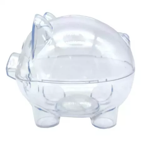 Hucha Cerdito Transparente para Niños - Divertida y Práctica Hucha Cerdito Transparente para Niños - Divertida y Práctica