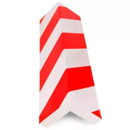 Paragolpes Adhesivo Esquinero 40x20cm Blanco y Rojo Visible Paragolpes Adhesivo Esquinero 40x20cm Blanco y Rojo Visible