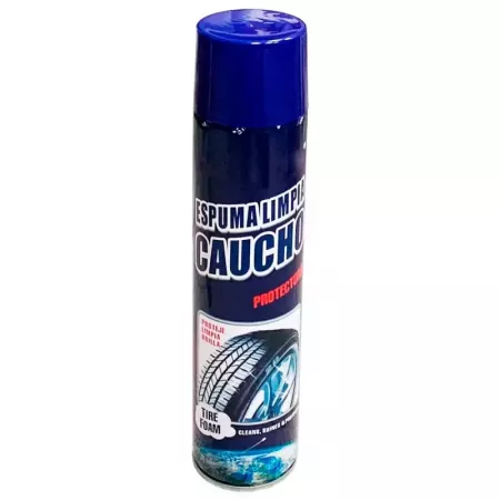 Espuma Spray 3 en 1 para Neumáticos 650 ml - Limpia y Brilla Espuma Spray 3 en 1 para Neumáticos 650 ml - Limpia y Brilla