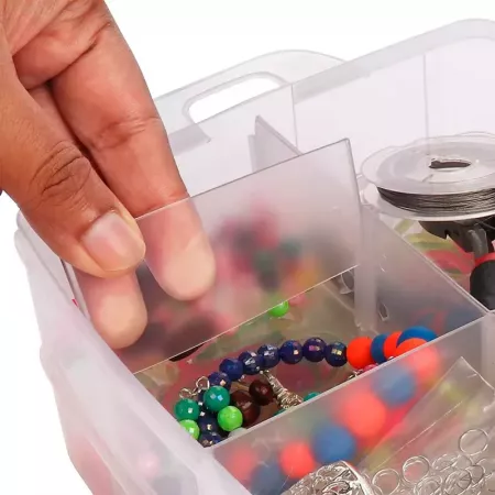 Caja Organizadora 18 Compartimentos con Asa y Divisores Caja Organizadora 18 Compartimentos con Asa y Divisores